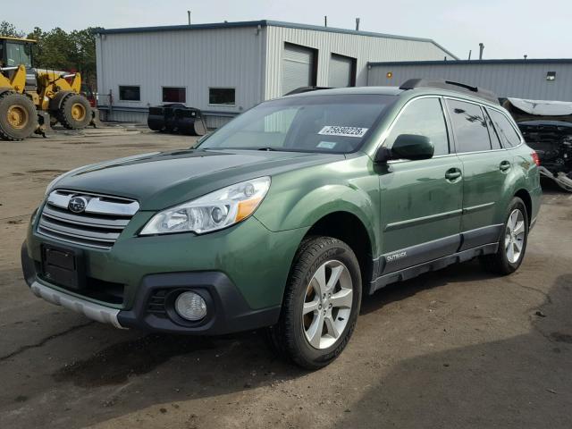 4S4BRBMC1E3212647 - 2014 SUBARU OUTBACK 2. GREEN photo 2