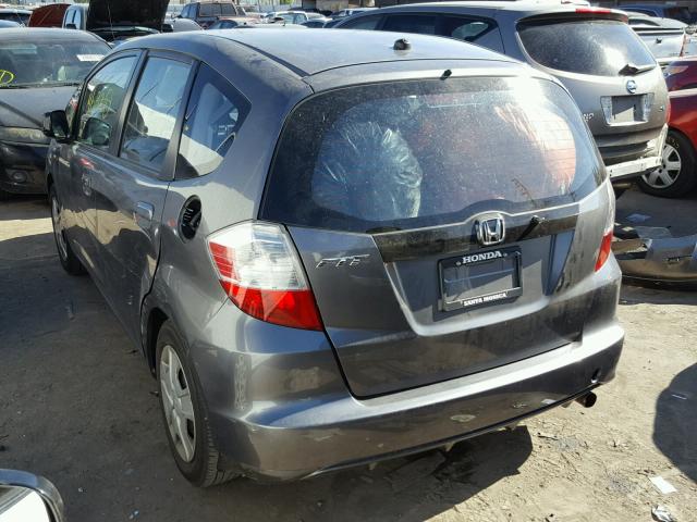 JHMGE8H32DC064024 - 2013 HONDA FIT GRAY photo 3