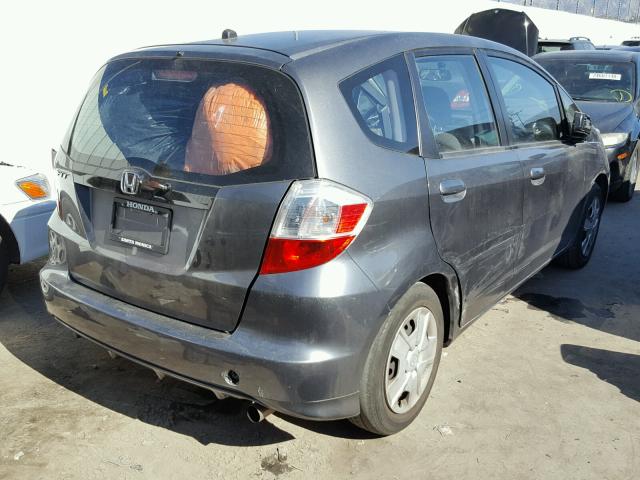 JHMGE8H32DC064024 - 2013 HONDA FIT GRAY photo 4