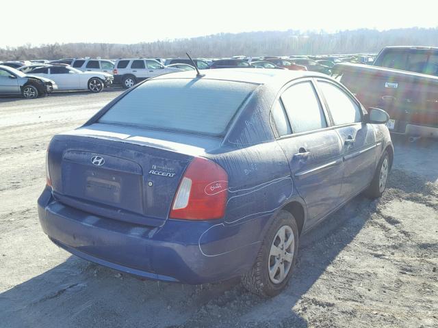 KMHCN46C08U267498 - 2008 HYUNDAI ACCENT GLS BLUE photo 4