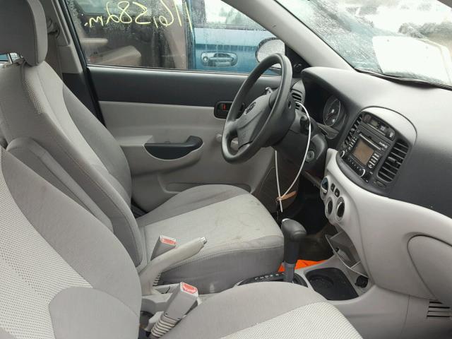 KMHCN46C08U267498 - 2008 HYUNDAI ACCENT GLS BLUE photo 5