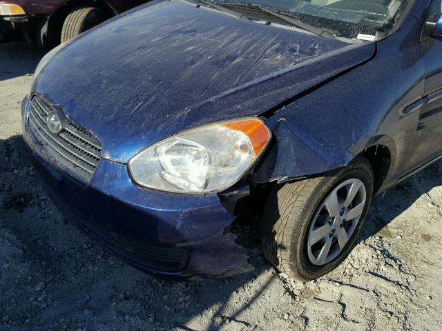 KMHCN46C08U267498 - 2008 HYUNDAI ACCENT GLS BLUE photo 9