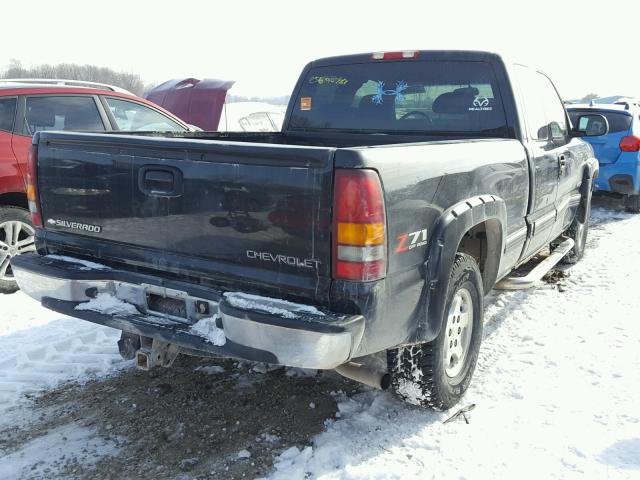 2GCEK19T421387663 - 2002 CHEVROLET SILVERADO BLACK photo 4