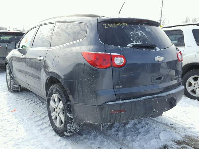 1GNKVJED9BJ167960 - 2011 CHEVROLET TRAVERSE L GRAY photo 3