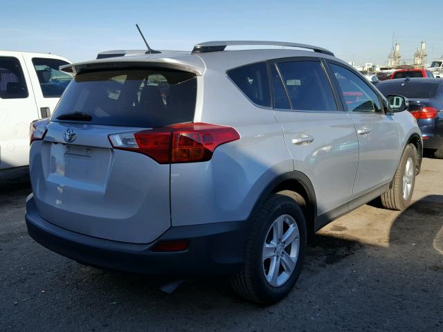 2T3WFREV4EW079631 - 2014 TOYOTA RAV4 XLE GRAY photo 4