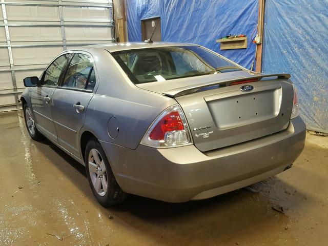 3FAHP07Z78R191985 - 2008 FORD FUSION SE GRAY photo 3