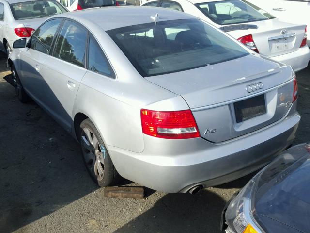 WAUDH74F38N128150 - 2008 AUDI A6 3.2 QUA SILVER photo 3