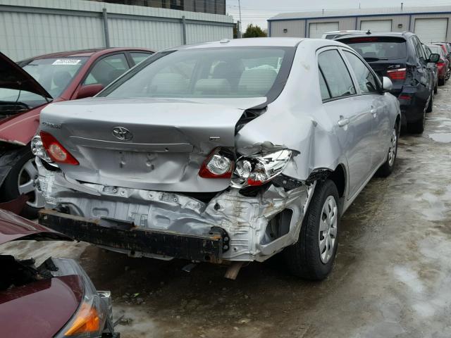 2T1BU40E19C175845 - 2009 TOYOTA COROLLA BA SILVER photo 4