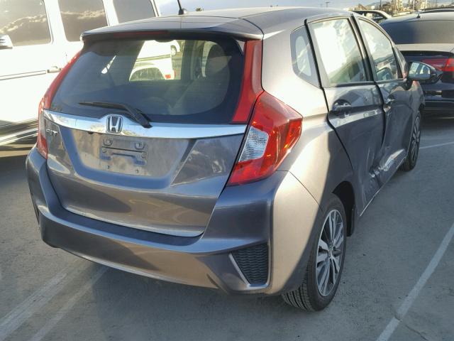 JHMGK5H79HS017482 - 2017 HONDA FIT EX GRAY photo 4