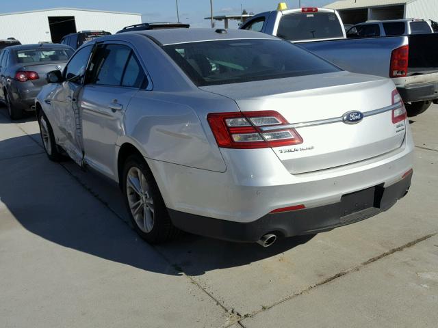 1FAHP2E89DG116504 - 2013 FORD TAURUS SEL SILVER photo 3