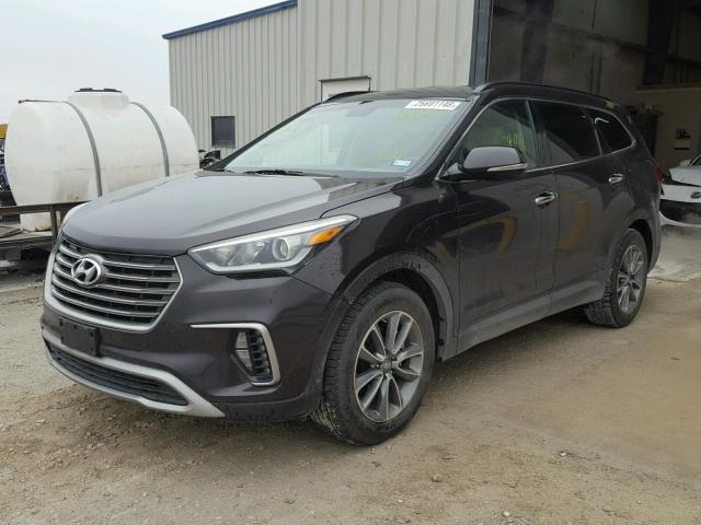 KM8SN4HF9HU166236 - 2017 HYUNDAI SANTA FE S BLACK photo 2