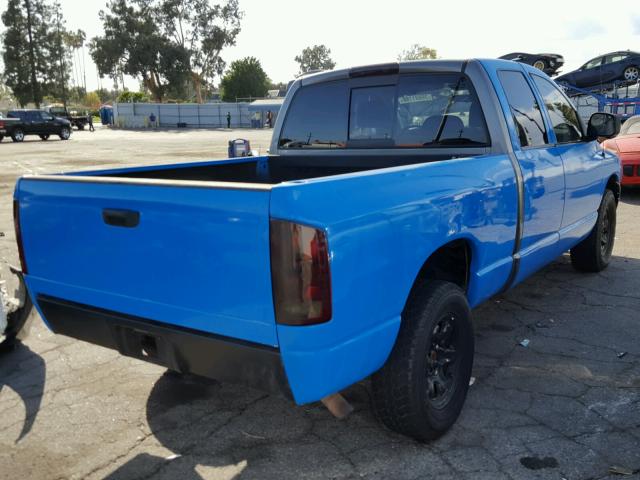 1D7HA18DX5J565327 - 2005 DODGE RAM 1500 S BLUE photo 4