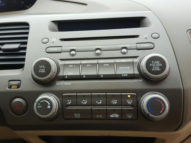 1HGFA15567L090668 - 2007 HONDA CIVIC LX WHITE photo 9