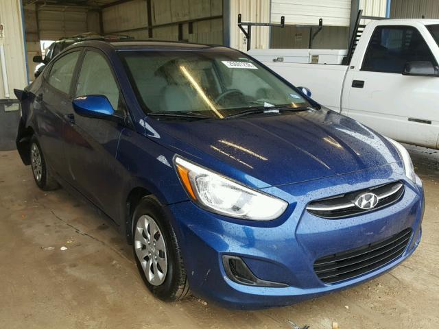 KMHCT4AE3GU029464 - 2016 HYUNDAI ACCENT SE BLUE photo 1