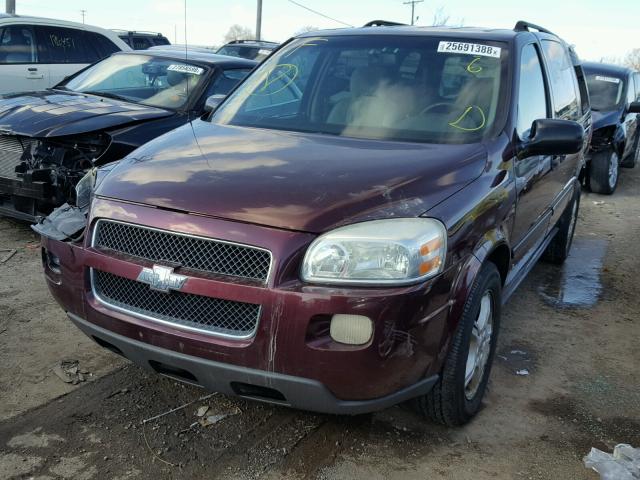 1GNDV23L26D230894 - 2006 CHEVROLET UPLANDER L BURGUNDY photo 2