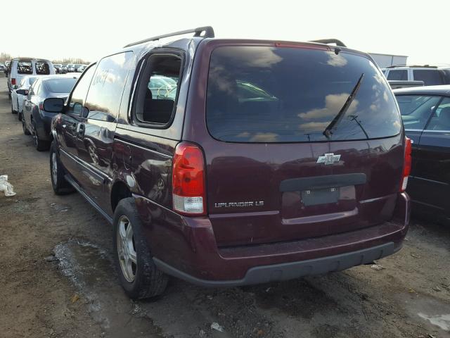 1GNDV23L26D230894 - 2006 CHEVROLET UPLANDER L BURGUNDY photo 3