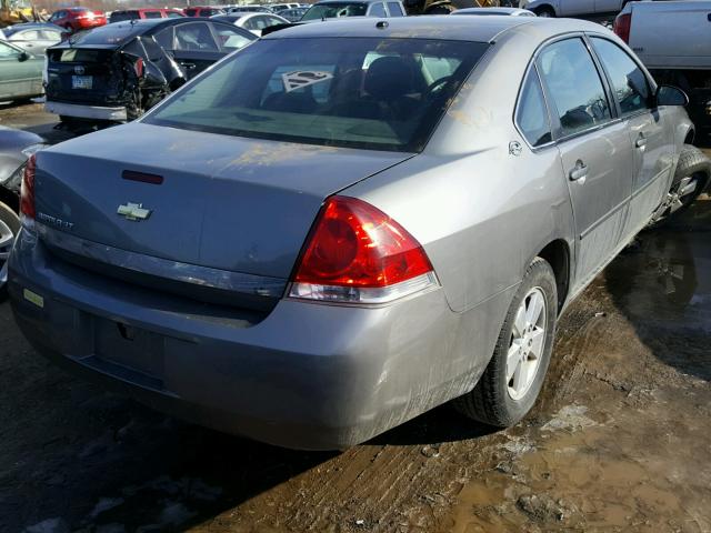 2G1WT55K369405995 - 2006 CHEVROLET IMPALA LT GRAY photo 4