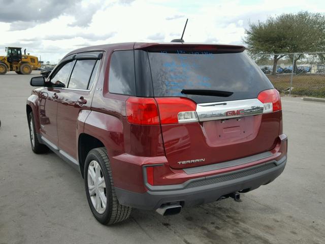 2GKALMEKXH6187722 - 2017 GMC TERRAIN SL RED photo 3