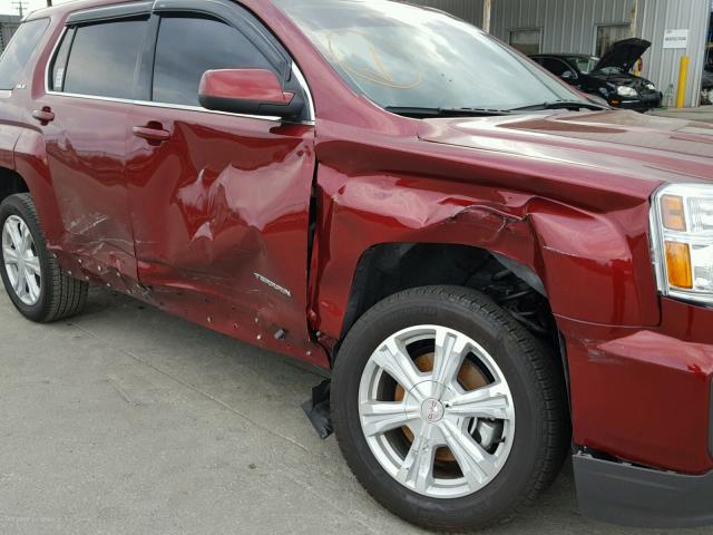 2GKALMEKXH6187722 - 2017 GMC TERRAIN SL RED photo 9