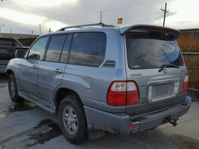 JTJHT00W343541754 - 2004 LEXUS LX 470 BLUE photo 3