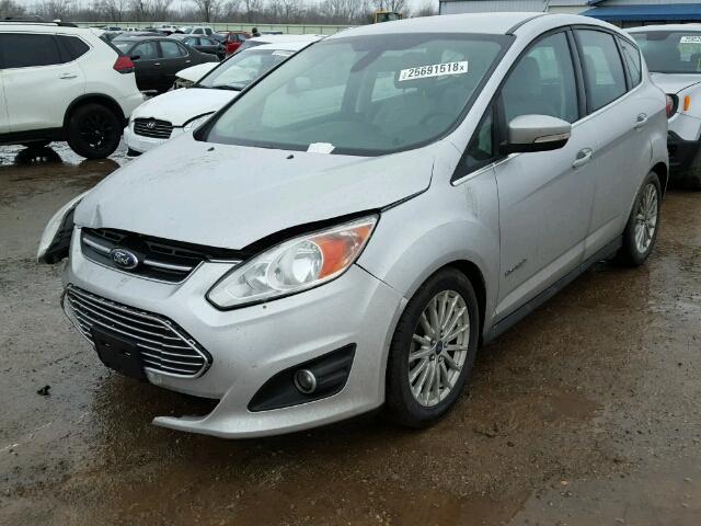 1FADP5BU1FL103547 - 2015 FORD C-MAX SEL SILVER photo 2