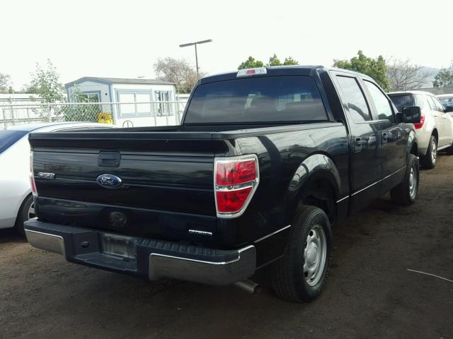 1FTEW1CM5DKF05616 - 2013 FORD F150 SUPER BLACK photo 4