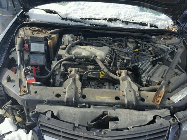 2G1WF52E229350553 - 2002 CHEVROLET IMPALA BLUE photo 7