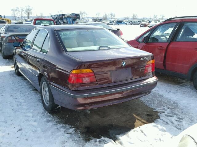 WBADD6325VBW16694 - 1997 BMW 528 I AUTO BURGUNDY photo 3