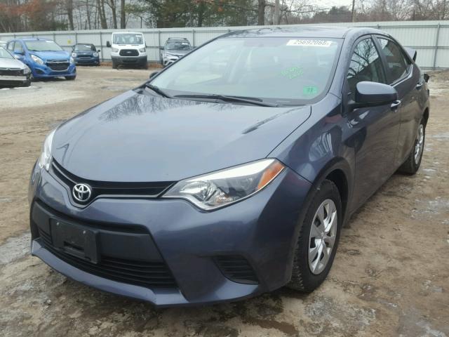 2T1BURHE6EC149463 - 2014 TOYOTA COROLLA L GRAY photo 2