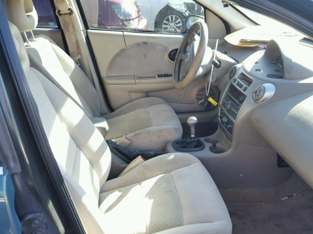 1G8AK55F97Z123675 - 2007 SATURN ION LEVEL GREEN photo 5