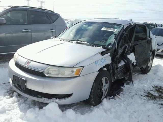 1G8AG52F03Z169931 - 2003 SATURN ION LEVEL SILVER photo 2