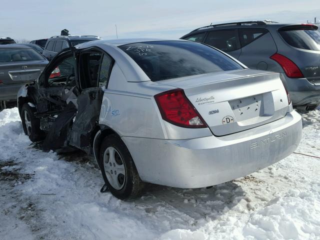 1G8AG52F03Z169931 - 2003 SATURN ION LEVEL SILVER photo 3