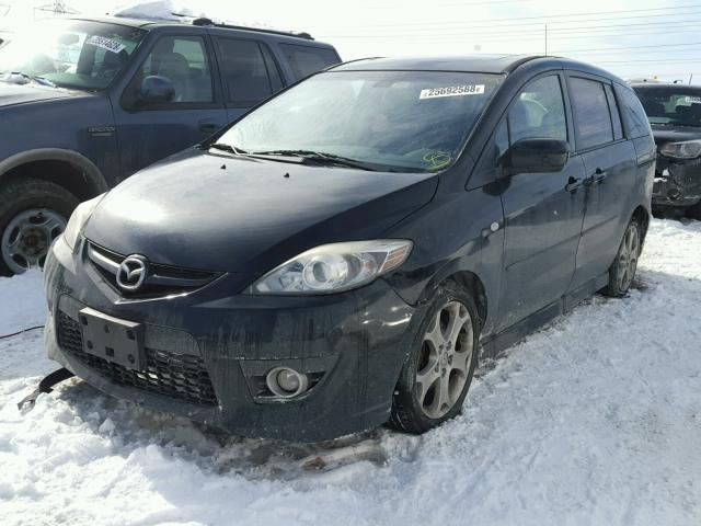 JM1CR293X80320014 - 2008 MAZDA 5 BLACK photo 2