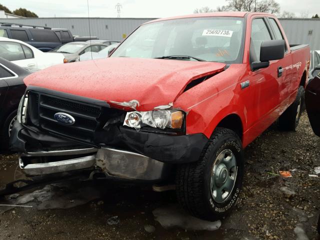 1FTPX14546NA35111 - 2006 FORD F150 RED photo 2