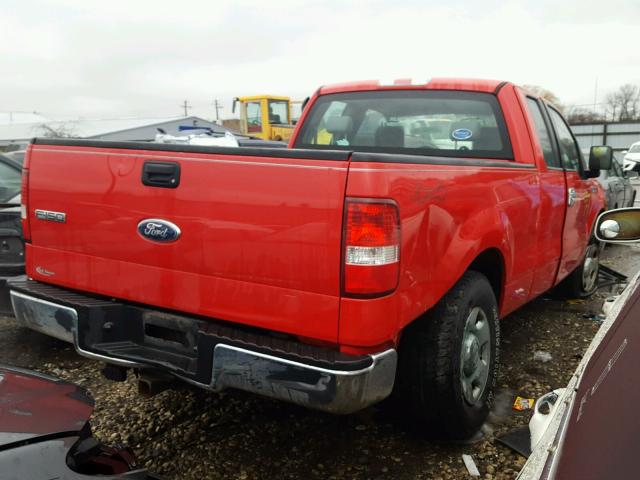 1FTPX14546NA35111 - 2006 FORD F150 RED photo 4