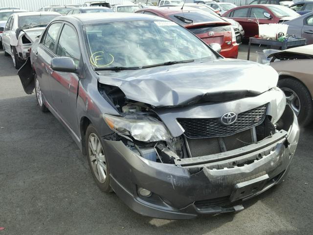 2T1BU4EE8AC402185 - 2010 TOYOTA COROLLA BA GRAY photo 1