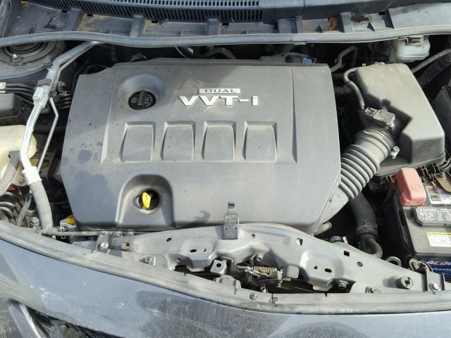 2T1BU4EE8AC402185 - 2010 TOYOTA COROLLA BA GRAY photo 7