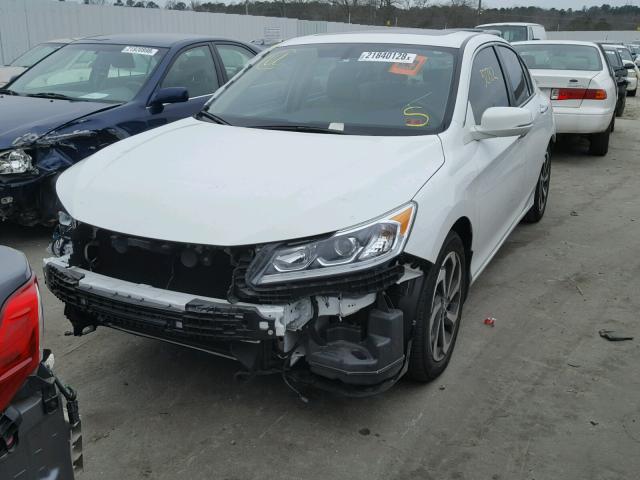 1HGCR2F84HA062472 - 2017 HONDA ACCORD EXL WHITE photo 2