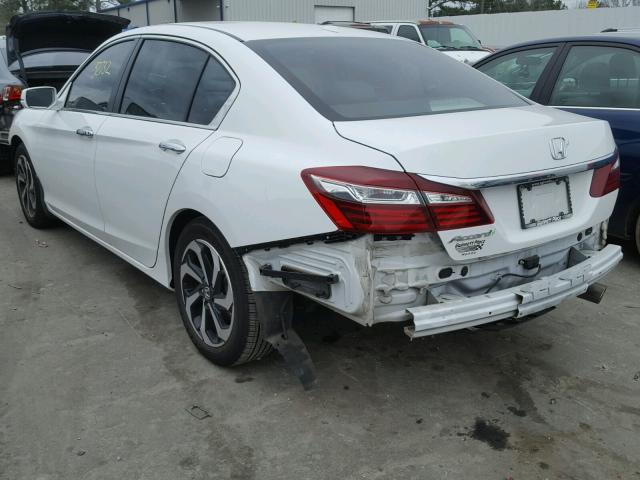 1HGCR2F84HA062472 - 2017 HONDA ACCORD EXL WHITE photo 3