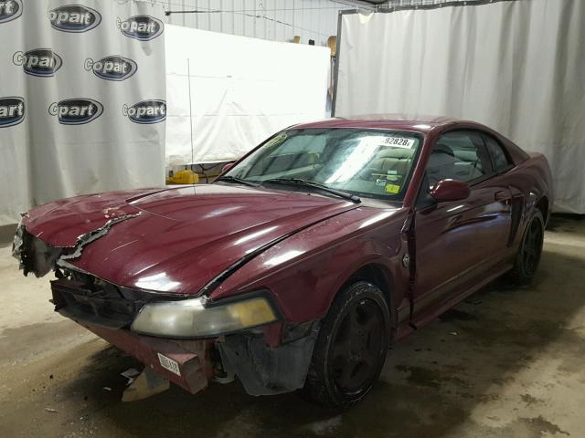 1FAFP40494F130495 - 2004 FORD MUSTANG MAROON photo 2