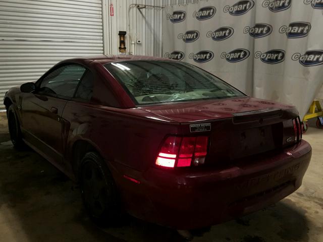 1FAFP40494F130495 - 2004 FORD MUSTANG MAROON photo 3