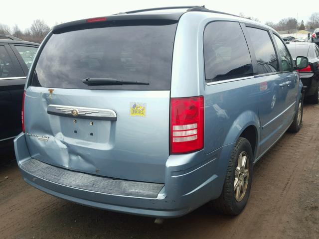 2A8HR54P78R833835 - 2008 CHRYSLER TOWN & COU BLUE photo 4