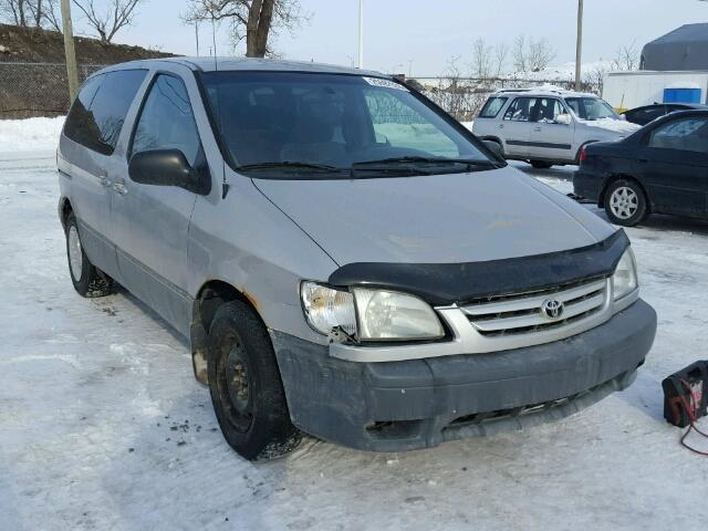 4T3ZF19C62U422653 - 2002 TOYOTA SIENNA CE GRAY photo 1