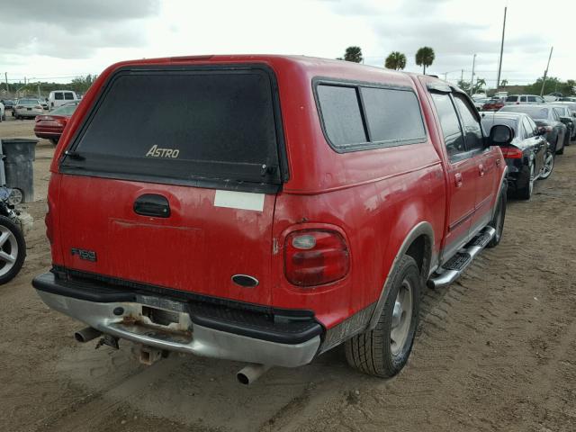 1FTRW07L53KC80528 - 2003 FORD F150 SUPER RED photo 4