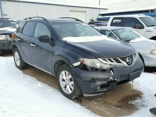 JN8AZ1MU6BW058261 - 2011 NISSAN MURANO S BLACK photo 1