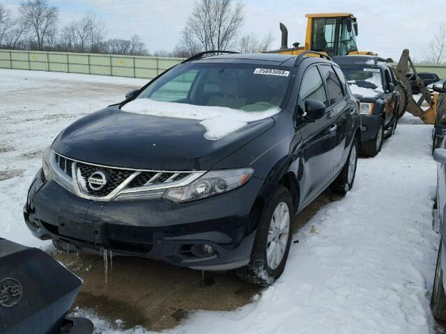 JN8AZ1MU6BW058261 - 2011 NISSAN MURANO S BLACK photo 2