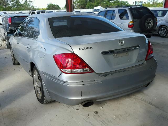 JH4KB16525C014529 - 2005 ACURA RL Gümüş foto 3