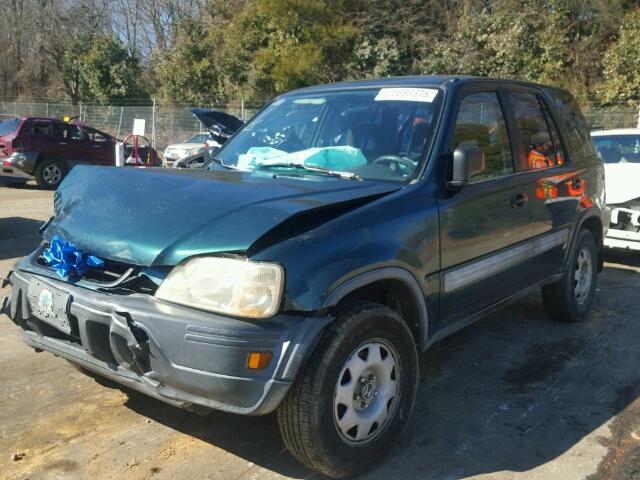 JHLRD1840YS003752 - 2000 HONDA CR-V LX GREEN photo 2