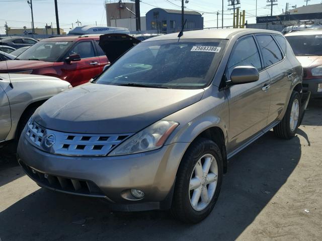 JN8AZ08T34W201150 - 2004 NISSAN MURANO SL BROWN photo 2