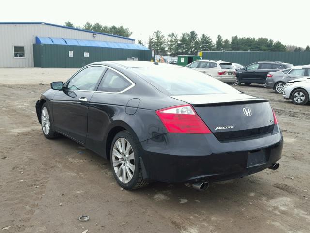 1HGCS2A86AA009712 - 2010 HONDA ACCORD EXL BLACK photo 3